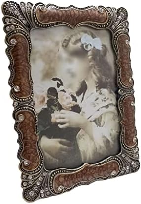 TJLSS Pozőr Vintage Fotó Keret Fém Három-dimenziós Üveg Képkeret Otthoni Dekoráció