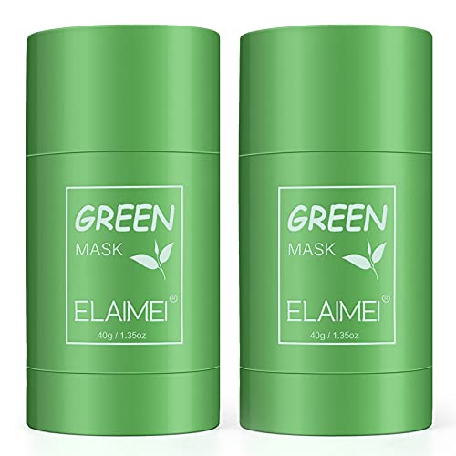 Purvigor 2 Csomag Zöld Tea Stick Maszk, Zöld Maszk Stick Arc, Arc Hidratáló Olaj, Vezérlés, Mélyen Tisztít Pórusok, Méregtelenítő