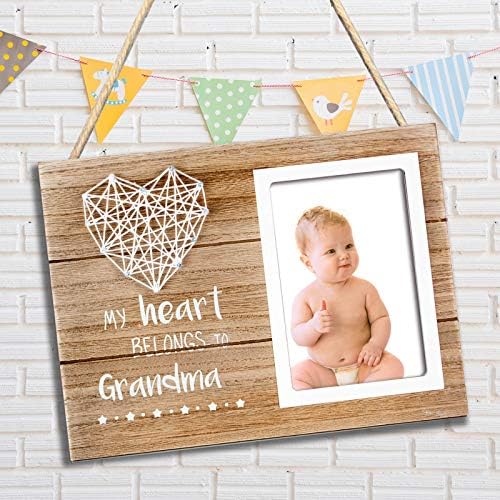 VILIGHT Nagyi Ajándékok Képkeret - Először Nagyi Ajándékok Nana - Terhesség Bejelentése Ajándék Új Nagymama - 4x6 Cm Fotó