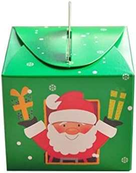 BESTOYARD 5db Karácsonyi Papír Kezelésére Dobozok Kezeli a Santa Rajzfilm Édesség Ajándék Csomagoló Dobozok Karácsonyi Konténer