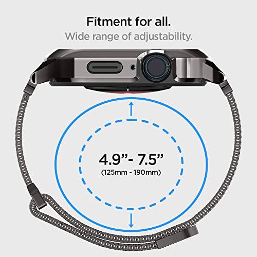 Spigen Fém Fit Pro Célja az Apple Nézni az Esetben a Zenekar Sorozat SE2/6/SE/5/4 (40mm) - Grafit
