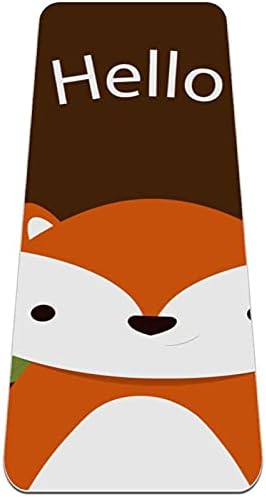 Siebzeh Helló Ősz Fox Prémium Vastag Jóga Szőnyeg Környezetbarát Gumi Health&Fitness Csúszásmentes Alátét Minden Típusú Gyakorlat,