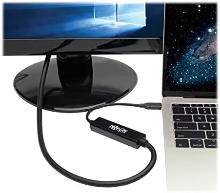 Tripp Lite USB-C-DisplayPort-4K Adapter Kábel Thunderbolt 3 Kompatibilis, M/M, USB Típus C DP, USB-C, USB Típus C-3' 3ft