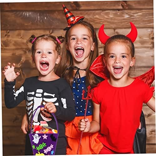 VALICLUD 2db Halloween Tök Vödör Lila Komámasszony Táskák a Gyerekek Komámasszony Táskák a Gyerekek ajándékcsomagot Táska