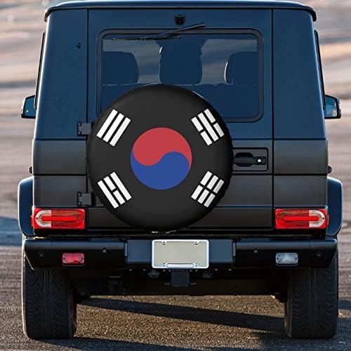 Koreai Zászló Gumiabroncs Kiterjed napvédő Por Gumiabroncs Kerék Védők Autó Gumi Védő