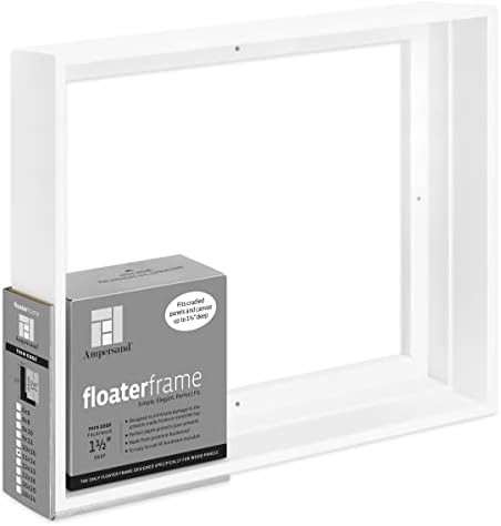 Jel Floaterframe Readymade Keret Lapos, 1 1/2 Mély Fa Panel, Vászon, Grafika, Festmény, Ujjlenyomatok, valamint Több, 11x14,