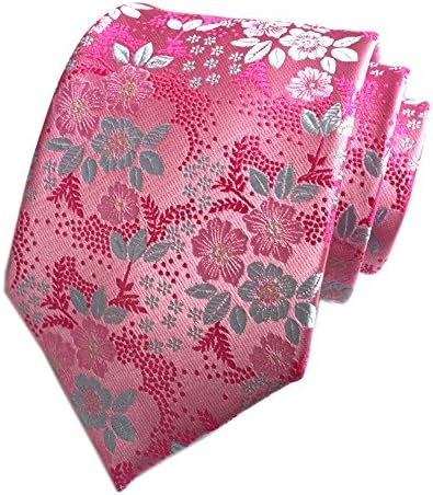 Férfi Nyakkendő Nyakkendő Meghatározott Luxus Virágos Mintás Esküvői Nyakkendő a zsebkendő Készlet