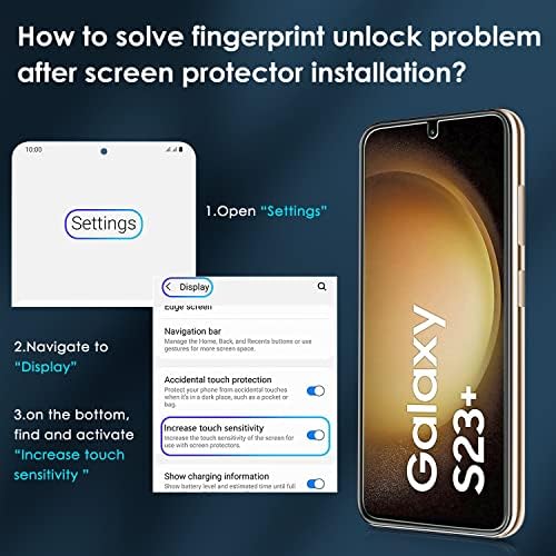 ivoler [3+1 Csomag Screen Protector [3 Csomag] a Samsung Galaxy S23 Plus/ S23+ 5G 6.6 2023, a [1 Csomag] Kamera Lencséjét