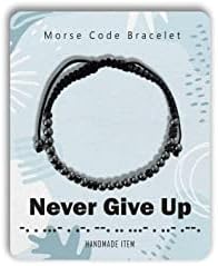 ShinyJewelry Inspiráló Morse Kód Karkötő Ajándékokat, a Legjobb Barátok Motivációs Bátorítást Állítható Wrap Karkötő
