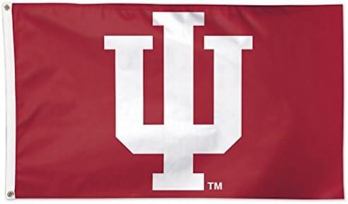 WinCraft NCAA Indiana Egyetem 02014115 Deluxe Zászló, 3 x 5'