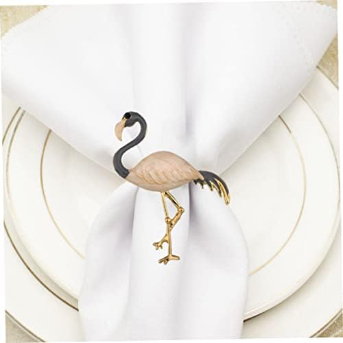 SEWACC 4db Flamingo Szalvéta Csat Étkező Asztal Dekoráció Esküvői Dekoráció Fekete Esküvői Dekoráció Esküvői Asztal Dekoráció
