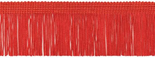 DÉCOPRO 2 (5 cm) Hosszú, Szilárd Chainette béren kívüli Trim (Stílus CF02) Cseresznye Piros E6 (Élénk Piros) 11 Yard Value