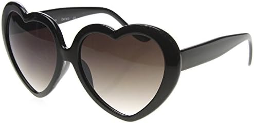 Túlméretezett Szív Alakú Napszemüvegek UV400 Csinos Trendi Divat a Szerelem Szemüveg a Nők 52mm