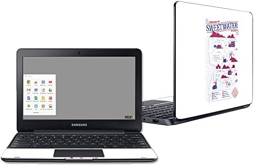 Mightyskins Bőr Kompatibilis a Samsung Chromebook 3 11.6 - Sweetwater Térkép | Védő, Tartós, Egyedi Vinyl Matrica Wrap Borító