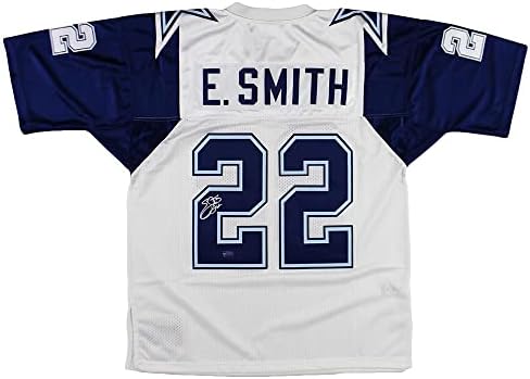 Emmitt Smith Aláírt Dallas Cowboys Mitchell & Ness-i Replika Hálaadás NFL Jersey - Dedikált NFL Mezeket