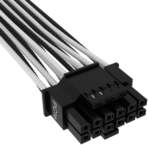 Corsair Prémium 600W PCIe 5.0 / Gen 5 12VHPWR TÁPEGYSÉG Kábel - Illik a 4-es Típusú Tápegységek keresztül Dual 8-pin-PCIe