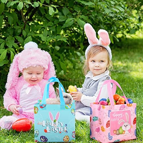 STYPOP Húsvéti Ajándék táska 18 Csomagolás Újrahasználható Húsvéti Kosár Gyerekeknek Nem szőtt Húsvéti Táskák Kezeli Személyre