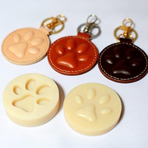 designer bőr kézműves kutya, macska mancsa kulcs átadása dekoráció modellezés műanyag penész, meghalni vágás műanyag penész